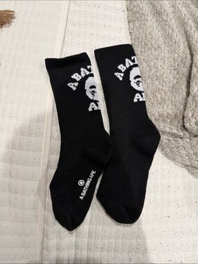 Black Bathing Ape Crew Socks - Men's